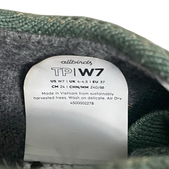 Allbirds Forest Green Sneakers with White Accents - Picture 5 of 9